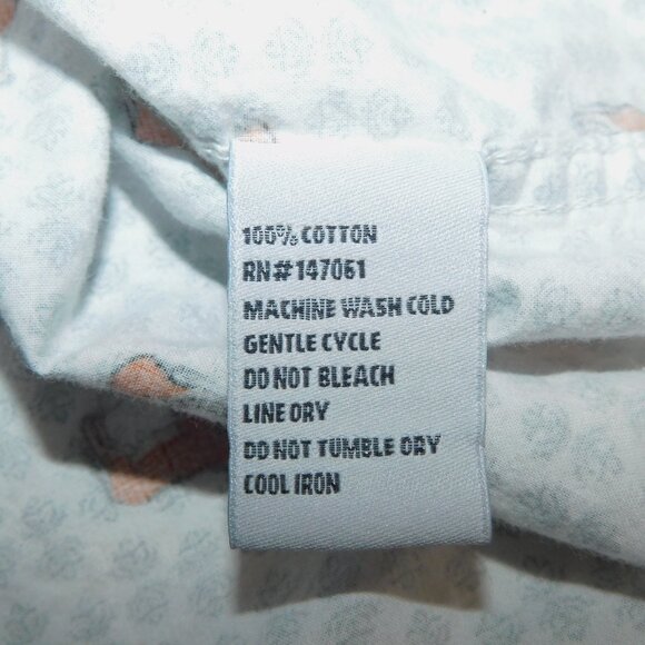 Straight Faded Mens M Donkey / ASS Print Short Sleeve button Front shirt - Picture 5 of 8